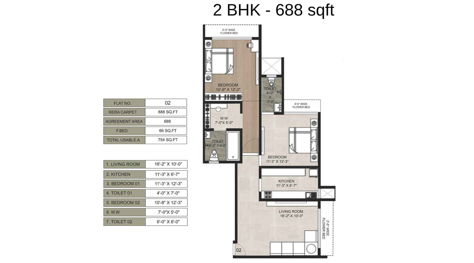 Metro-Regalia-passcode-The-Presidential-Floor-Plan-2-BHK-688-sqft