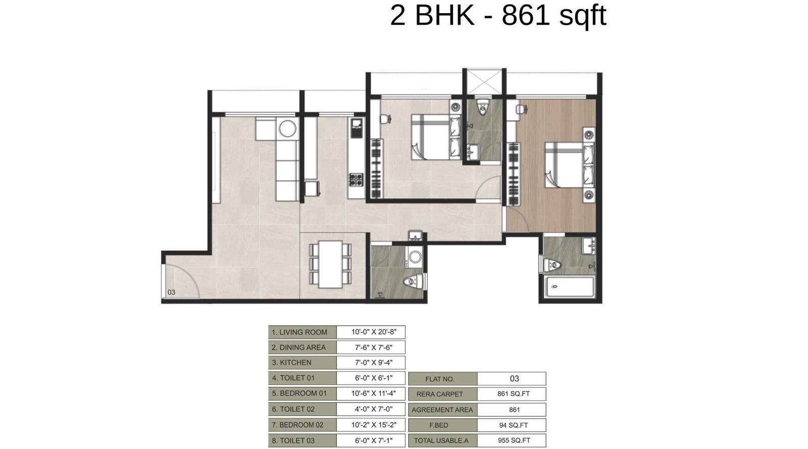 Metro-Regalia-passcode-The-Presidential-Floor-Plan-2BHK-861-Sqft